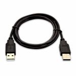 V7 - USB-A (macho) a USB-A (macho) de 1 m - Color negro - V7USB2AA-01M