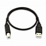 V7 - USB-A (macho) a USB-B (macho) de 0,5 m - Color negro - V7USB2AB-50C