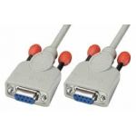 Lindy - 3m Null modem cable cable de red Blanco - 31577