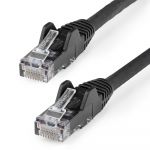 StarTech.com - Cable de 15m CAT6 Ethernet - LSZH - Cable de Red RJ45 UTP de 10Gb - 650MHz - PoE de 100W - Latiguillo Snagless co - N6LPATCH15MBK