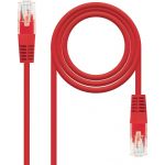 Nanocable - Cable Red Latiguillo RJ45 CAT.6 UTP AWG24, Rojo, 25 cm - 10.20.0400-L25-R