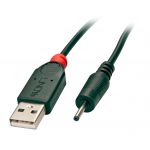 Lindy - 70265 cable de transmisión Negro 1,5 m USB A EIAJ-01 (2.5 mm, 0.7 mm) - 70265
