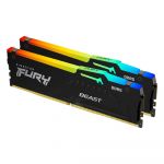 Memória RAM Kingston 32GB FURY BEAST RGB (2x16GB) DDR5 5200MHz CL36 - KF552C36BBEAK2-32