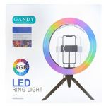 GANDY LED O-Ring para Telemóvel Mini 8'' LED RING LIGHT PRETO - 8434010293350