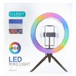 GANDY LED O-Ring para Telemóvel 14'' LED RING LIGHT PRETO - 8434010293367