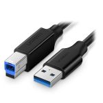 Ugreen Cabo de Impressora US210 USB 3.0 para USB Tipo-B 1m Preto - 6957303837533