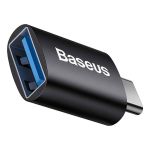 Baseus Adaptador USB Tipo-A para USB Tipo-C Preto - 6932172605643
