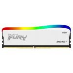 Memória RAM Kingston Memória Ram Fury Beast Rgb Se 16GB DDR4 3200MHz CL16 Branca