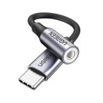 Ugreen Cabo Ugreen AV161 USB Tipo-C para Jack 3.5mm 10cm Cinzento