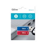 Qilive 32GB Memórias Usb Pack 2 Unidades 3.0