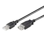 Ewent Cabo EC1066 USB 2.0 Type-A Macho para USB Type-A Fêmea AWG30 1.8m Preto