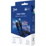3MK Cabo Hyper USB-C para USB-C 100W 4k60Hz 1m