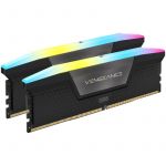 Memória RAM Corsair DDR5, 6400MT/s 32GB 2x16GB Dimm, Unbuffered, 32-40-40-84, Std Pmic, Xmp 3.0, Vengeance Rgb DDR5 Black Heatspreader, Rgb led, 1.4V