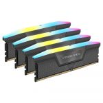 Memória RAM Corsair DDR5, 5600MT/s 64GB 4x16GB Dimm, Unbuffered, 36-36-36-76, Std Pmic, Xmp 3.0, Vengeance Rgb DDR5 Cool Grey Heatspreader, Black Pcb, 1.25V, for Amd 600 Series
