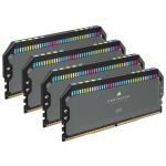 Memória RAM Corsair DDR5, 5600MT/s 64GB 4x16GB Dimm, Unbuffered, 36-36-36-76, Std Pmic, Xmp 3.0, Dominator Platinum Rgb DDR5 Cool Gray Heatspreader, Black Pcb, 1.25V, for Amd 600 Series