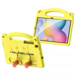 Capa Flip para Samsung Galaxy Tab A7 2020 10.4 DX Panda Kids Amarelo