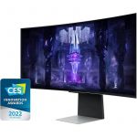 Monitor Samsung 34&quot; Odyssey G8 OLED UWQHD 175Hz FreeSync Premium Pro com Smart TV Curvo