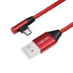 Logilink Cabo USB a Macho - Micro-usb B Macho 30cm (vermelho) - CU0149