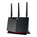 Router Gaming Asus Wireless AiMesh AX5700 RT-AX86U Dual-Band 1x 2.5Gbps + Gigabit WiFi 6 - 90IG07N0-MO3B00