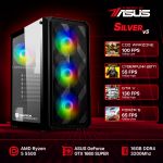 Switch Technology Desktop Gaming Silver V5 Powered By Asus Ryzen 5 5500 16GB 500GB SSD GTX 1660 SUPER
