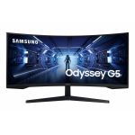Monitor Samsung Odyssey Curvo 34" G5 LED UltraWide QHD 165Hz FreeSync Premium - LC34G55TWWPXEN