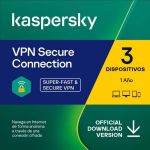 Kaspersky VPN Secure Connection 3 Dispositivos 1 Ano Download Digital