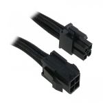 BitFenix 4-Pin ATX12V Sleeved Black / Black 45cm - BFA-MSC-4ATX45KK-RP
