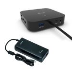 I-tec USB-C Dual Display Docking Station with Power Delivery 100 W + i-tec Universal Charger 100 W