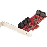 StarTech Placa de Expansão PCIe SATA de 10 portas 6 Gbps Baixo Perfil