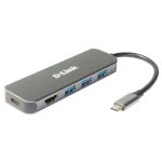 D-Link HUB 5 em 1 USB-C com HDMI/Power Delivery
