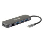 D-Link Hub 5 em 1 USB-C com Gigabit Ethernet/Power Delivery