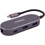Nilox Docking Station Tipo C HDMI 3 x USB 3.0 Rj45 Usb C