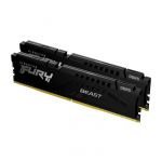 Memória RAM Kingston Fury Beast 2x 8GB DDR5 Kingston CL38 4800Mhz 1Rx16 Black - KF548C38BBK2-16