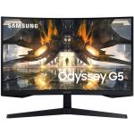Monitor Samsung Odyssey Curvo 27" G5 QHD LED 165Hz Preto - LS27AG550EPXEN