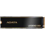 SSD Adata Disco SSD Legend 960 4TB, SSD Darkgrey/gold, Pcie 4.0 x4, NVMe 1 - ALEG-960-4TCS
