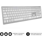 Teclado Subblim Pure Extended Sem Fios Bluetooth Prateado (Teclado Espanhol)