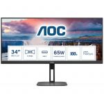 Monitor AOC V5 U34V5C/BK 34" LCD UltraWide QHD 100Hz FreeSync USB-C