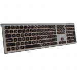Teclado Subblim Master Retroiluminado Sem Fios Multi-Dispositivo Cinzento/Preto (Teclado Espanhol)