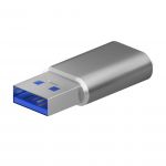 Aisens A108-0677 Mini Adaptador USB 3.2 Gen2 para USB 2.0 3A Cinzento
