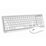 Teclado Subblim Prestige Combo Multi-Dispositivo Sem Fios + Rato Prateado/Branco (Teclado Espanhol)