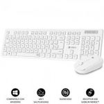Teclado Subblim Combo Business Slim Sem Fios + Rato Branco (Teclado Espanhol)