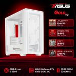 Computador Gaming Gold V9 Powered By Asus AMD Ryzen 5 5500 32GB 1TB SSD RTX 4060