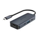 Targus Docking Station HyperDrive Next 4 HD4001GL USB-C 100W PD Azul Meia-noite