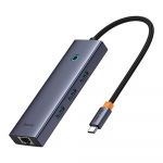 Baseus Hub USB-C Flite 6-Port PD 100W Cinza