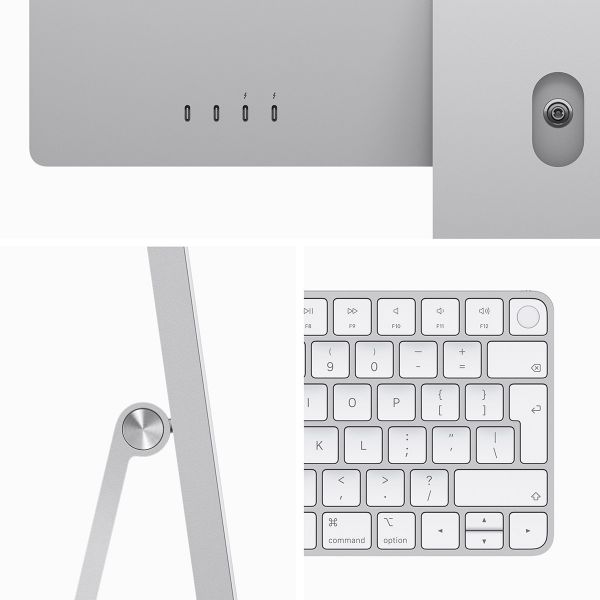 Apple iMac 24" Retina 4.5K M3 CPU 8 Cores GPU 10 Cores 8GB 256GB SSD Prateado
