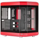 Mars Gaming MC-3T Vidro Temperado 3x Slots PCI Verticais USB-C 3.0 Vermelha