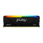 Memória RAM Kingston 8GB Fury Beast RGB DDR4 3600MHz CL17 Black - KF436C17BB2A/8