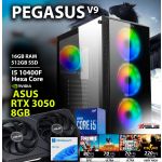 Computador Gaming I5 10400F Rtx 3050 8GB 16GB 512GB SSD W11 Pegasus V9 Powered By Asus - CHIP7_PEGASUS_V9