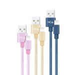 Nanocable Pack 3 USB 2.0 blindado para cabos Lightning macho/macho 1m rosa/dourado/azul