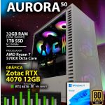 Computador Gaming Amd Ryzen 7 5700X Rtx 4070 12GB 32GB 1TB SSD Windows 11 Home Aurora V50 - CHIP7_AURORA_V50
